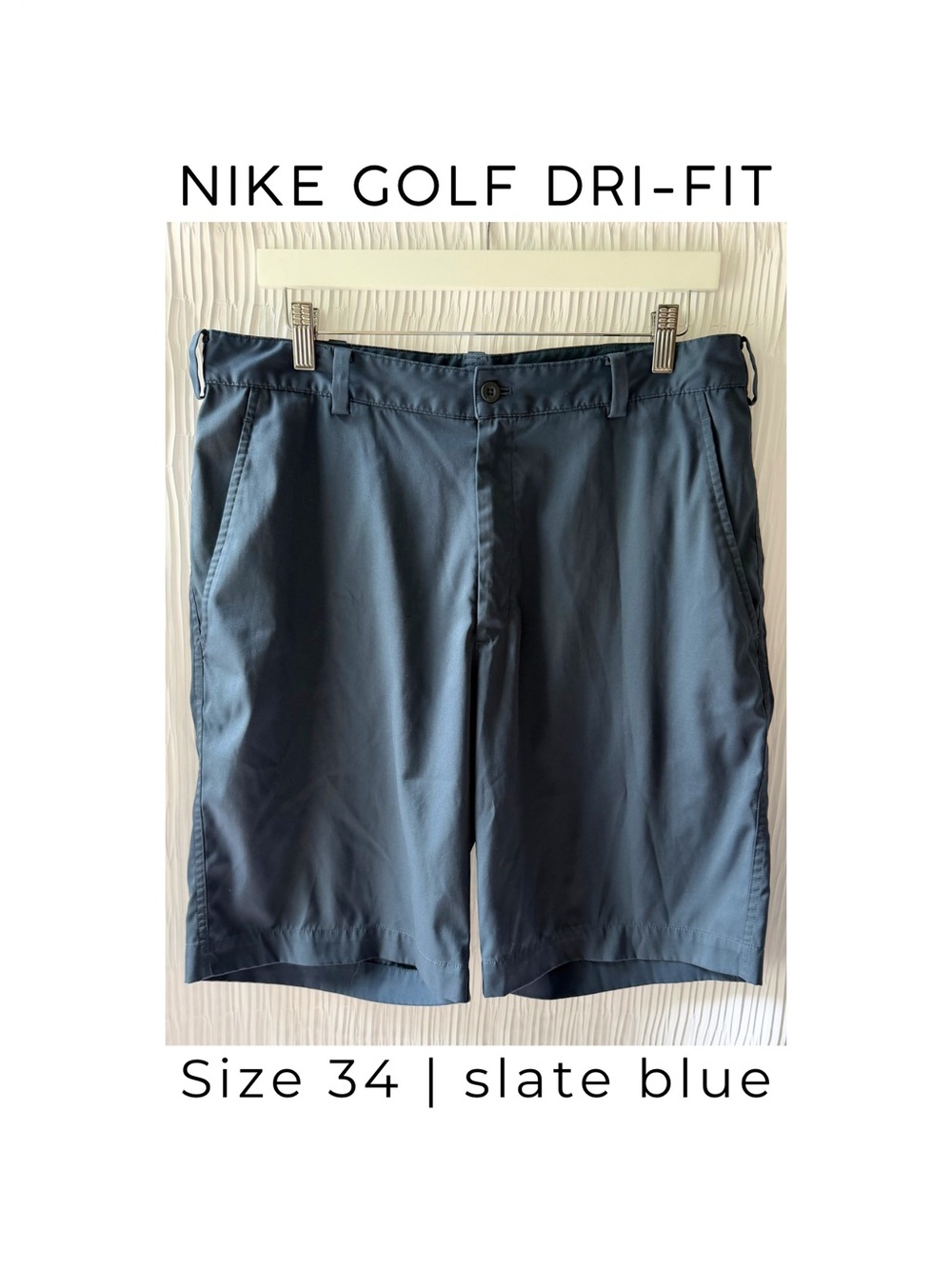 Nike Men's Slate Blue Athletic Golf Shorts